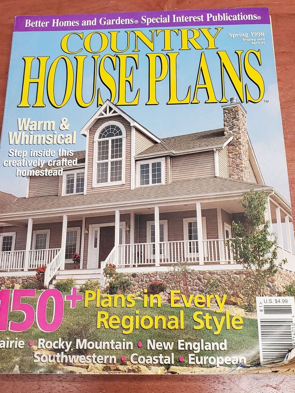 Country House Plans Special Publication 1998